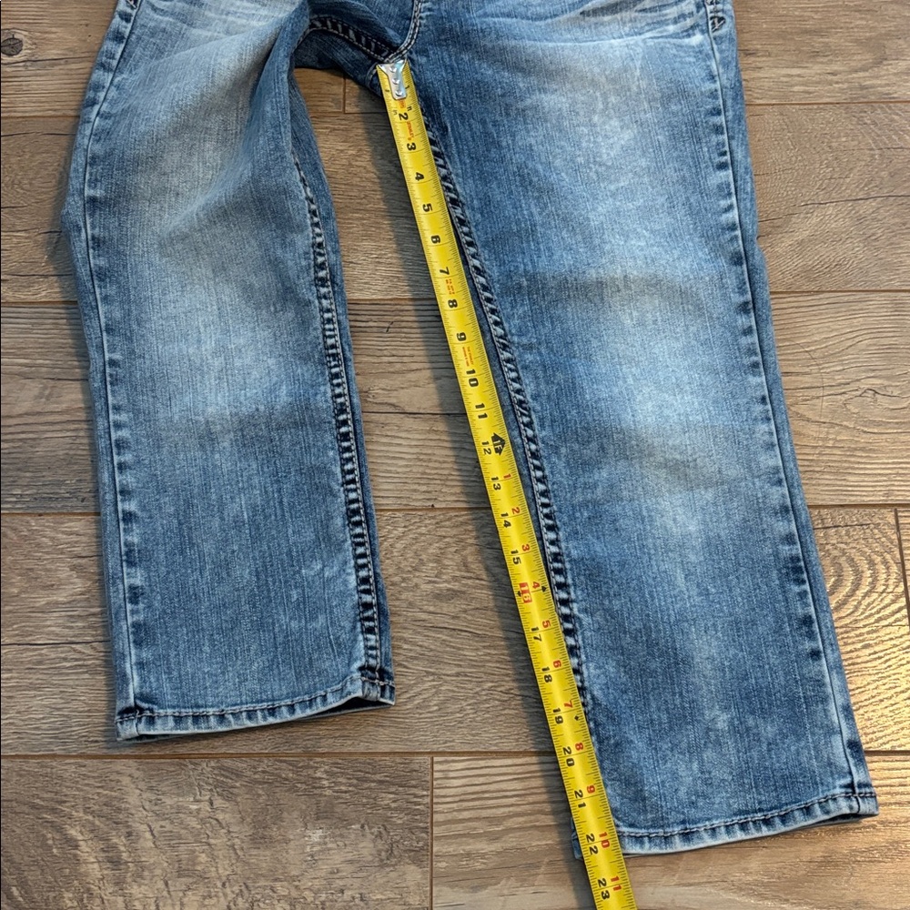 Silver Womens Aiko Capri Jeans Size 29 Light Wash Low Rise 22" Inseam - Picture 6 of 8